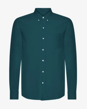 Camisa Organic Button Down - Verde océano