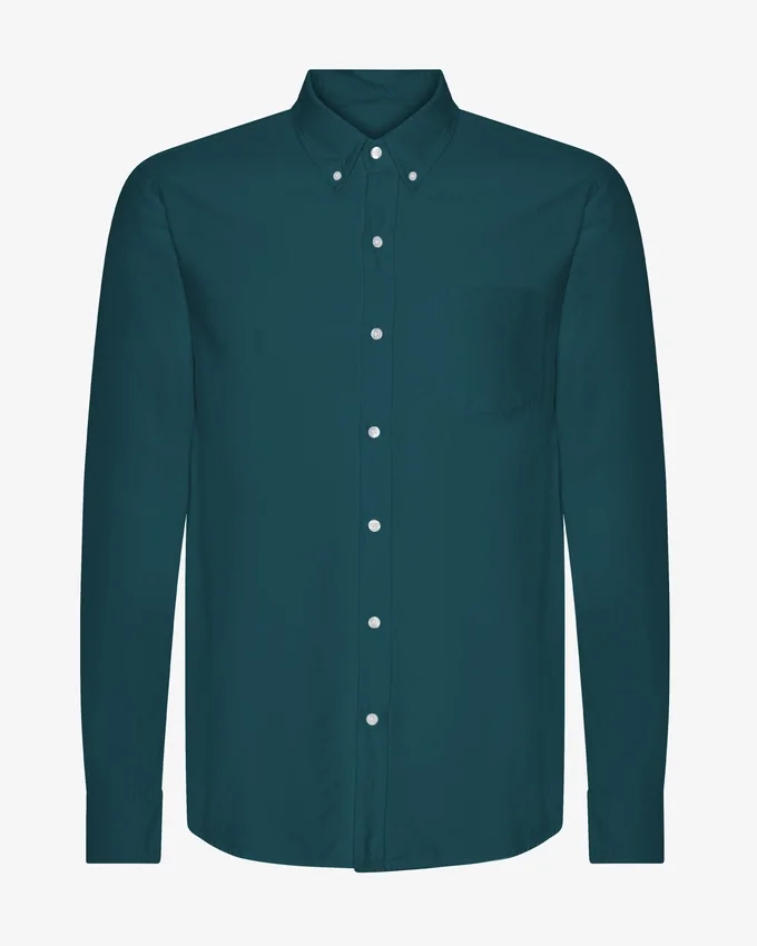 Camisa Organic Button Down - Verde océano