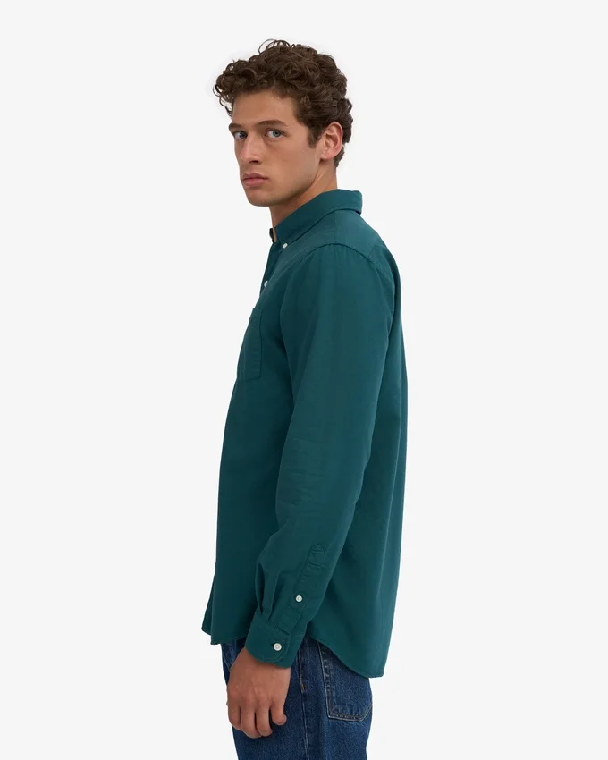 Camisa Organic Button Down - Verde océano