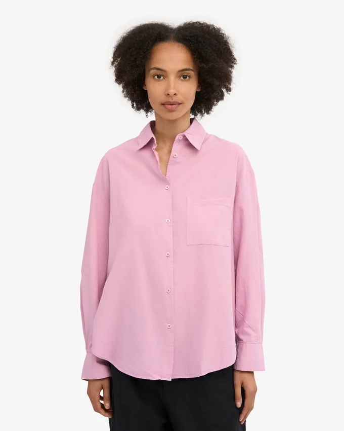 Camisa oversize de algodón orgánico - Flor de cerezo