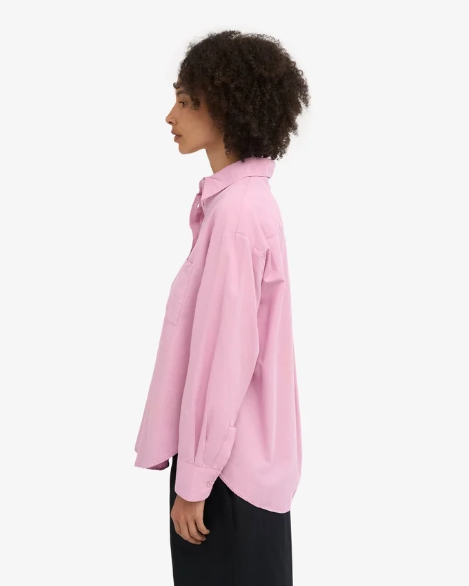Camisa oversize de algodón orgánico - Flor de cerezo