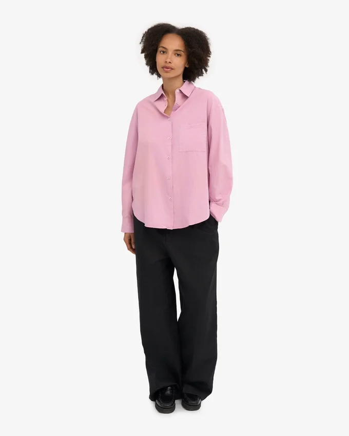 Camisa oversize de algodón orgánico - Flor de cerezo