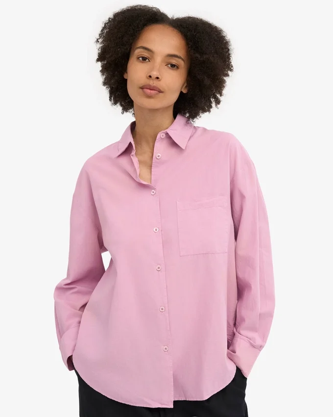 Camisa oversize de algodón orgánico - Flor de cerezo