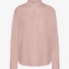 Camisa oversize de algodón orgánico - Rosa descolorido