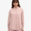 Camisa oversize de algodón orgánico - Rosa descolorido