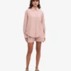Camisa oversize de algodón orgánico - Rosa descolorido