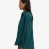Camisa oversize de algodón orgánico - Verde océano