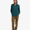 Camisa oversize de algodón orgánico - Verde océano