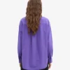Camisa oversize de algodón orgánico - Violeta ultra