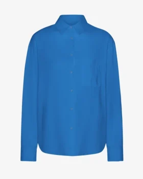 Camisa oversize orgánica - Azul Pacífico