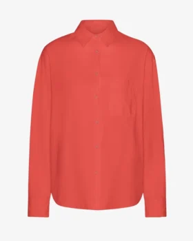 Camisa oversize orgánica - Rojo mandarina