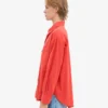 Camisa oversize orgánica - Rojo mandarina