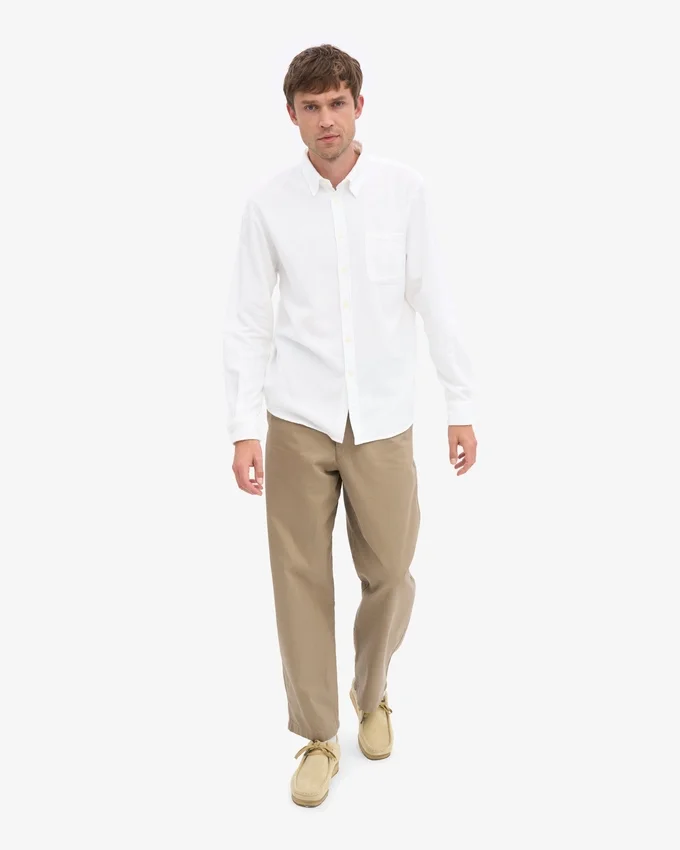 Camisas de franela orgánica - Blanco óptico