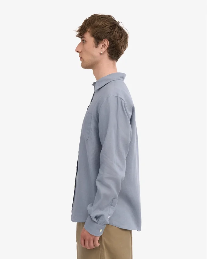 Camisas de lino - Azul acero