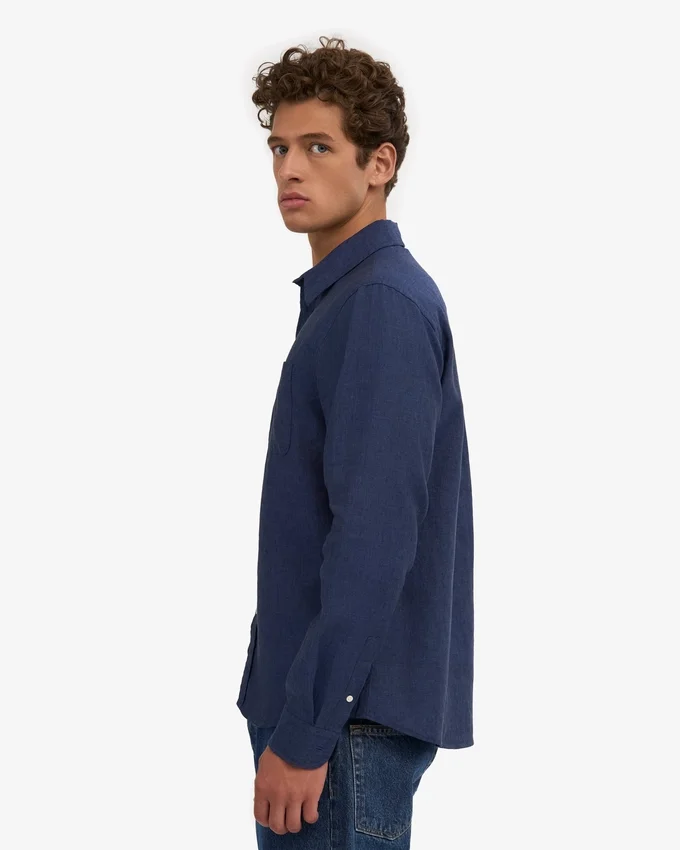 Camisas de lino - Azul marino