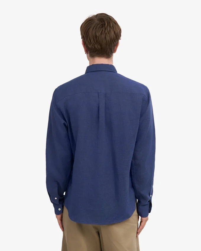 Camisas de lino - Azul petróleo