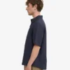 Camisas de lino de manga corta - Azul marino