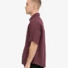 Camisas de lino de manga corta - Rojo sangre
