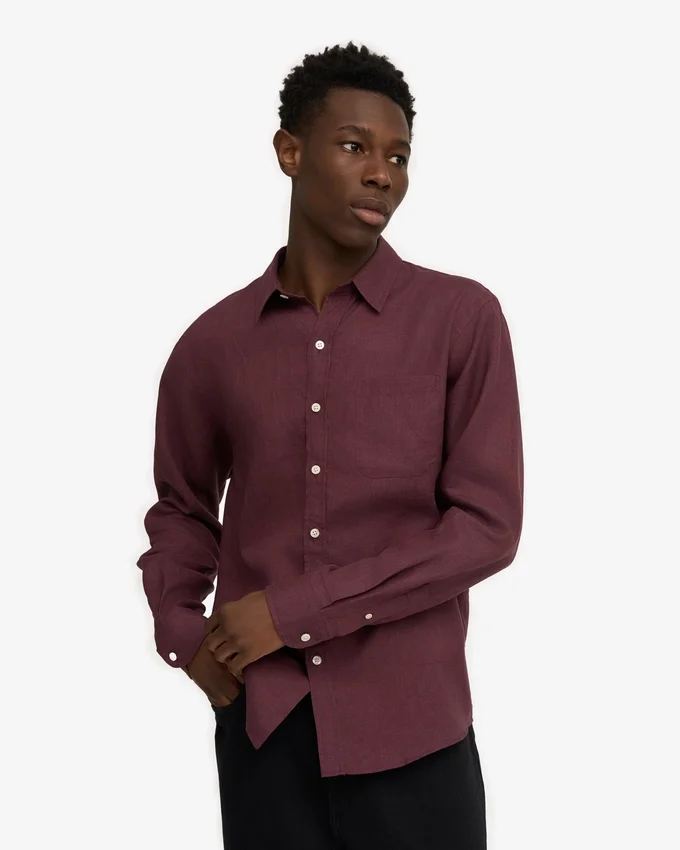 Camisas de lino - Rojo sangre