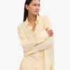 Camisas oversize de algodón orgánico - Amarillo suave