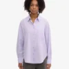 Camisas oversize de algodón orgánico - Lavanda suave