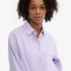 Camisas oversize de algodón orgánico - Lavanda suave