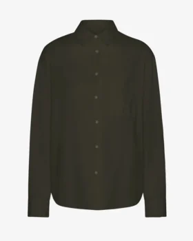 Camisas oversize de algodón orgánico - Verde cazador