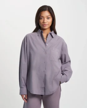 Camisas oversize de algodón orgánico – Verde cazador