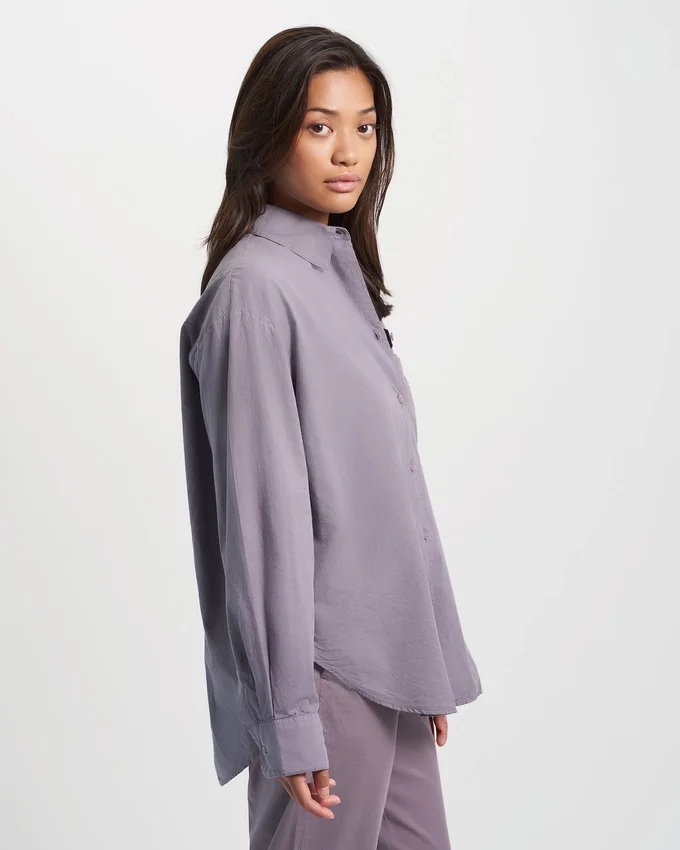 Camisas oversize de algodón orgánico - Verde cazador
