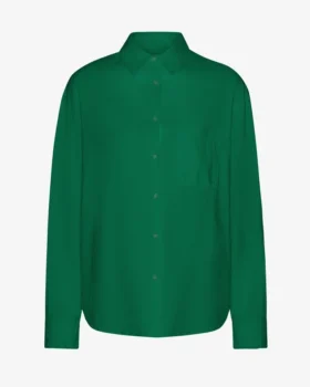 Camisas oversize de algodón orgánico - Verde Kelly