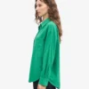 Camisas oversize de algodón orgánico - Verde Kelly