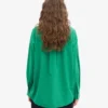 Camisas oversize de algodón orgánico - Verde Kelly