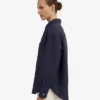 Camisas oversize de lino - Azul marino