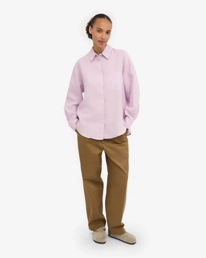 Camisas oversize de lino - Flor de cerezo