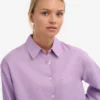 Camisas oversize de lino - Lavanda suave