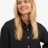 Camisas oversize de lino - Negro intenso