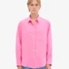 Camisas oversize de lino - Rosa chicle