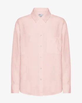Camisas oversize de lino - Rosa descolorido