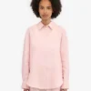 Camisas oversize de lino - Rosa descolorido