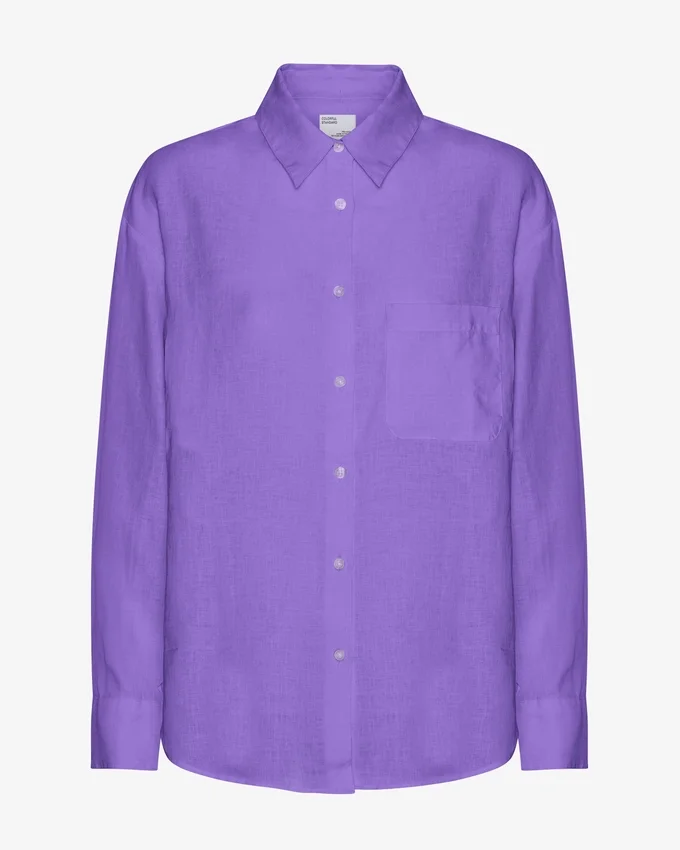 Camisas oversize de lino - Ultravioleta
