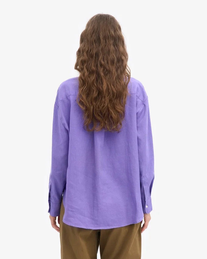 Camisas oversize de lino - Ultravioleta