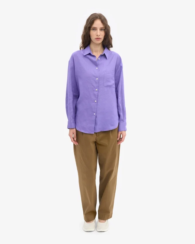 Camisas oversize de lino - Ultravioleta