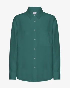 Camisas oversize de lino - Verde océano