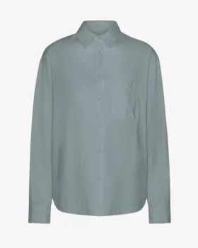 Camisas oversize orgánicas - Azul acero