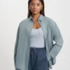 Camisas oversize orgánicas - Azul acero