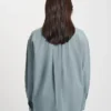 Camisas oversize orgánicas - Azul acero