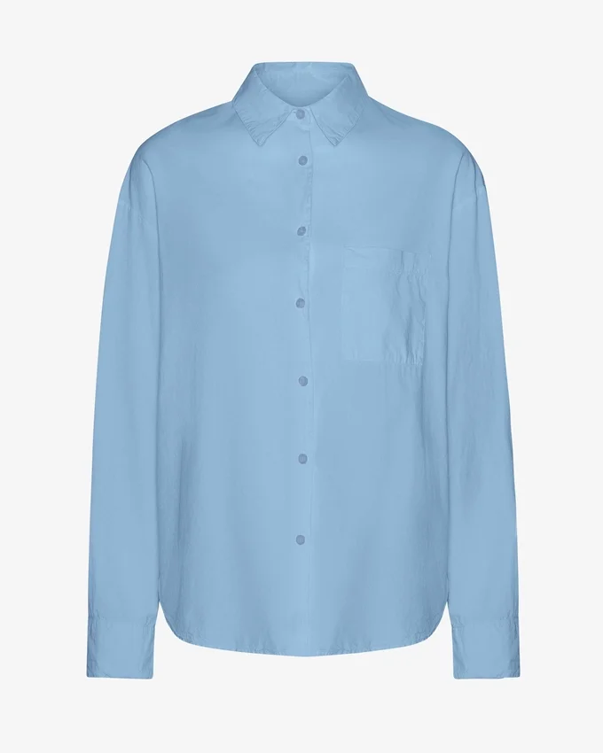 Camisas oversize orgánicas - Azul mar