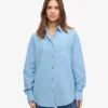 Camisas oversize orgánicas - Azul mar