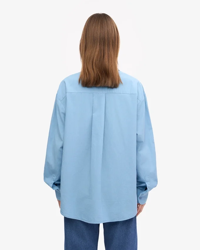 Camisas oversize orgánicas - Azul mar