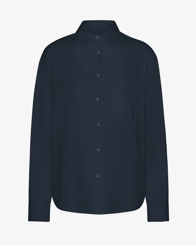 Camisas oversize orgánicas - Azul marino